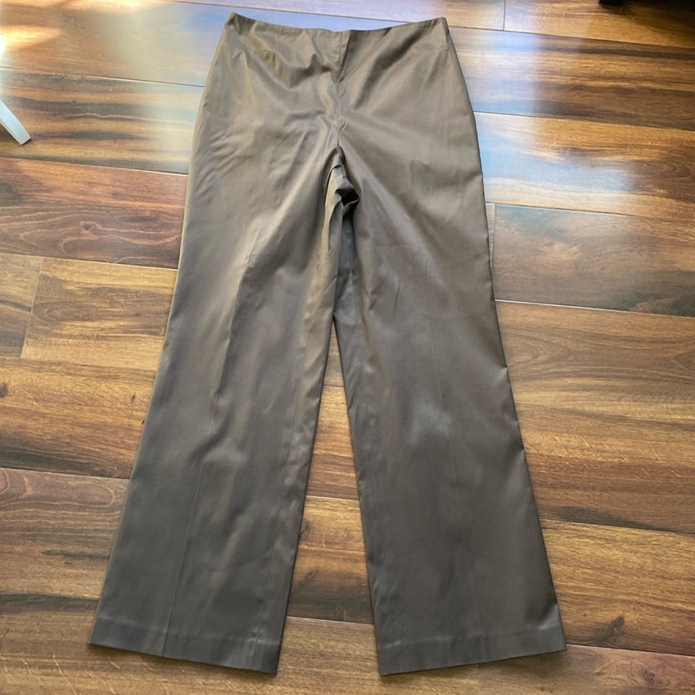 4/$20 Talbots Silk Blend Boot Cut Side Zip Flat Front Dress Pants